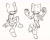 Size: 2048x1638 | Tagged: safe, artist:loulubally, base, duo, line art, signature, simple background, sketch