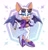 Size: 1857x1932 | Tagged: safe, artist:angiethecat, rouge the bat, the murder of sonic the hedgehog, solo