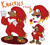 Size: 1280x1162 | Tagged: safe, artist:twenfoxy, knuckles the echidna, character name, japanese text