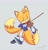 Size: 1550x1600 | Tagged: safe, artist:nia-owo, miles "tails" prower, 2020, alternate outfit, eyes closed, grey background, holding something, musical instrument, simple background, solo, tuxedo, violin