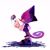 Size: 1479x1482 | Tagged: safe, artist:sseas0ning, espio the chameleon, the murder of sonic the hedgehog, alternate version, chameleon, flower, lidded eyes, looking at viewer, looking back, looking back at viewer, male, rose, signature, simple background, smile, solo, standing, white background