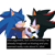 Size: 2048x2048 | Tagged: dead source, safe, artist:nenemyun, shadow the hedgehog, sonic the hedgehog, clenched teeth, duo, english text, gay, grabbing, lidded eyes, looking at each other, meme, shadow x sonic, shipping, signature, simple background, speech bubble, white background