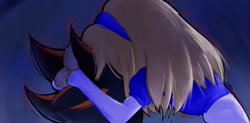 Size: 2048x1010 | Tagged: safe, artist:kyradrawss, maria robotnik, shadow the hedgehog, human, sonic x shadow generations, 2024, duo, hugging