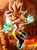 Size: 2048x2731 | Tagged: safe, artist:kjdragon70, silver the hedgehog, hedgehog, sonic the hedgehog (2006), abstract background, crisis city, flying, lava, lineless, male, outdoors, psychokinesis, solo, speedpaint available, speedpaint in description