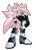 Size: 1334x1848 | Tagged: safe, artist:pinkiteru, oc, oc:nash the hedgehog, hedgehog, 2015, black gloves, black shoes, blue eyes, boots, gloves, looking at viewer, male, oc only, pink fur, simple background, smile, solo, standing, transparent background