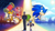 Size: 3840x2160 | Tagged: safe, artist:nowykowski, amy rose, miles "tails" prower, rouge the bat, sonic the hedgehog, bat, fox, hedgehog, human, sonic chronicles, abstract background, commander walters, dress, female, frown, g.u.n. commander, group, hammer, male, piko piko hammer, smile