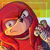 Size: 700x700 | Tagged: safe, artist:orcatheartist, knuckles the echidna, 2022, aro ace pride, aromantic, asexual, clenched fist, icon, looking at viewer, pride, pride flag background, smile, solo, sonic boom (tv)