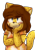 Size: 1280x1841 | Tagged: safe, artist:alomaire, oc, oc:alomair, cheetah, arms folded, blushing, clenched teeth, clothes, eye clipping through hair, eyebrow clipping through hair, female, head rest, oc only, shirt, simple background, smile, solo, transparent background