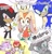 Size: 1964x2048 | Tagged: safe, artist:asune_snare, amy rose, blaze the cat, cream the rabbit, knuckles the echidna, miles "tails" prower, shadow the hedgehog, silver the hedgehog, sonic the hedgehog, oc, 2024, aged up, group, japanese text