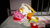 Size: 1920x1080 | Tagged: dead source, safe, artist:dan-player, amy rose, cream the rabbit, hedgehog, rabbit, 2020, 3d, amream, bed, duo, eyes closed, female, indoors, kiss, lesbian, lying down, lying on them, pillow, shipping
