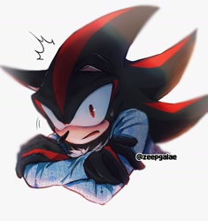 Size: 1623x1730 | Tagged: safe, artist:simg0125, shadow the hedgehog, solo