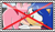 Size: 99x57 | Tagged: safe, artist:migueruchan, amy rose, sonic the hedgehog, 2013, anti-shipping, duo, frown, hugging, shipping denied, stamp