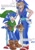 Size: 1274x1799 | Tagged: safe, artist:p1p1thehedgehog, caliburn, sonic the hedgehog, sonic and the black knight, cosplay, crossover, duo, kigurumi, link (loz), master sword, sword, the legend of zelda, weapon