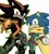 Size: 1829x2048 | Tagged: safe, artist:m3ri2310, shadow the hedgehog, sonic the hedgehog, cape, cosplay, duo, gay, green outline, izuku midoriya, katsuki bakugo, my hero academia, outline, shadow x sonic, shipping, simple background, white background
