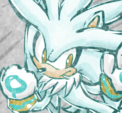 Size: 465x429 | Tagged: safe, artist:rush88, silver the hedgehog, icon, solo