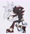 Size: 1845x2048 | Tagged: safe, artist:pawrtassium, shadow the hedgehog, silver the hedgehog, 2024, cute, duo, eyes closed, gay, grey background, hand on another's head, leaning on them, male, shadow x silver, shadowbetes, shipping, silvabetes, simple background