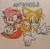 Size: 1024x1005 | Tagged: safe, artist:sa2battle, amy rose, miles "tails" prower, fox, hedgehog, 2024, character name, duo, hands together, looking at viewer, looking offscreen, smile, traditional media