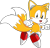 Size: 1236x1196 | Tagged: safe, artist:joneoyvilde03, miles "tails" prower, fox, 2021, classic tails, clenched fists, looking at viewer, male, mouth open, redraw, simple background, smile, solo, transparent background