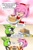 Size: 2063x3131 | Tagged: safe, artist:sonicguru, amy rose, surge the tenrec, hedgehog, tenrec, comic, female, food, fruit, idw sonic the hedgehog, strawberry, strawberry shortcake (food)