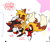 Size: 400x337 | Tagged: safe, artist:shadails, miles "tails" prower, shadow the hedgehog, blushing, cute, dark skin, duo, gay, heart, hugging, lying down, lying on them, shadow x tails, shadowbetes, shipping, signature, tailabetes