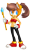Size: 869x1392 | Tagged: safe, artist:ilightningstari, tiara boobowski, 2015, hand on hip, holding something, looking at viewer, manx cat, scepter, simple background, smile, solo, standing, transparent background