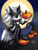 Size: 828x1104 | Tagged: safe, artist:star-shiner, infinite the jackal, jackal, cosplay, jack skellington, male, pumpkin, solo, the nightmare before christmas