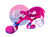 Size: 2048x1535 | Tagged: safe, artist:n0ughtical-nonsense, knuckles the echidna, bi knuckles, bisexual, bisexual pride, flag, looking offscreen, pride, pride flag, signature, simple background, solo, white background
