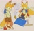 Size: 2048x1903 | Tagged: safe, artist:clumxy, miles "tails" prower, fox, 2024, alternate outfit, blueprint, clothes, cup, hands in pocket, kneeling, male, ruler, shirt, shorts, smile, solo, standing, wrench