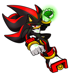 Size: 848x900 | Tagged: safe, artist:geckofeetart, shadow the hedgehog, 2015, chaos emerald, frown, holding something, lidded eyes, looking at viewer, simple background, solo, white background
