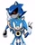 Size: 899x1165 | Tagged: safe, artist:goatt344, metal sonic, sonic the hedgehog, decapitated head, decapitated limb, decapitation, duo, holding something, robot, severed head, simple background, smile, standing, white background, wires, x eyes