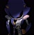 Size: 826x849 | Tagged: dead source, safe, artist:goatt344, metal sonic, sonic the hedgehog, black background, duo, gay, hand on another's arm, looking at viewer, metonic, robot, shipping, simple background, solo focus, standing
