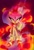 Size: 694x1024 | Tagged: safe, artist:maxart1537, blaze the cat, female, fire, fist, front view, looking at viewer, needs more jpeg, solo