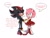 Size: 4096x3072 | Tagged: safe, artist:anoemaiy, amy rose, shadow the hedgehog, duo, shadamy, straight