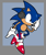 Size: 657x789 | Tagged: safe, artist:casinobunbun, sonic the hedgehog, 2025, classic sonic, classic sonic (universe), frown, headphones, looking offscreen, solo