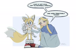 Size: 2048x1350 | Tagged: safe, artist:ho1, maria robotnik, miles "tails" prower