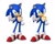 Size: 1212x979 | Tagged: safe, editor:supsross, sonic the hedgehog, 2025, 3d, edit, hand on hip, looking at viewer, reference inset, simple background, smile, solo, thumbs up, white background