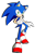 Size: 701x1083 | Tagged: safe, artist:blophan, sonic the hedgehog, hedgehog, blue fur, gloves, green eyes, looking at viewer, male, shoes, simple background, smile, smiling at viewer, socks, solo, watermark