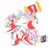 Size: 1425x1449 | Tagged: safe, artist:homar_simpleton, amy rose, sonic the hedgehog, amy x sonic, amy's halterneck dress, clothes, dress, hammer, head rest, heart, holding something, multiple views, photograph, piko piko hammer, shipping, simple background, smile, solo, straight, white background