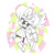 Size: 400x400 | Tagged: safe, artist:mellodillo, amy rose, tekno the canary, abstract background, duo, fleetway amy, holding each other, lesbian, looking at each other, monochrome, shipping, skirt, smile, teknamy