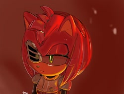 Size: 1000x760 | Tagged: safe, artist:umerouge, sonic prime, robot, rusty rose, solo