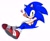 Size: 2048x1691 | Tagged: safe, artist:kou_sonic, sonic the hedgehog, 2025, hand behind head, heart, legs crossed, looking at viewer, outline, signature, simple background, sitting, smile, smiling at viewer, solo, treads, white background
