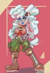 Size: 2063x3000 | Tagged: safe, artist:spunkybats, lanolin the sheep, blue lips