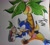 Size: 2048x1857 | Tagged: safe, artist:cosmicseternity, sonic the hedgehog, hedgehog, bandicoot, crash bandicoot, crossover, duo, sleeping, wumpa fruit