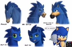 Size: 3500x2300 | Tagged: safe, artist:jocelynminions, sonic the hedgehog, my little pony, ponified, species swap