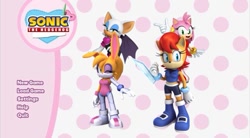 Size: 735x407 | Tagged: safe, artist:ilovevocaloids, amy rose, bunnie rabbot, rouge the bat, sally acorn, doki doki literature club, logo