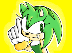 Size: 2416x1774 | Tagged: safe, artist:your-moms-jorts-are-ugly, amy rose, 2025, color swap, green amy, grin, simple background, smile, solo, yellow background