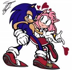 Size: 2048x1988 | Tagged: safe, artist:jameartz03, amy rose, sonic the hedgehog