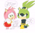 Size: 1980x1884 | Tagged: safe, artist:sookilini, amy rose, surge the tenrec, dialogue, duo, english text, flat colors, hands together, looking at each other, simple background, speech bubble, standing, talking, text, white background