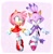 Size: 1158x1170 | Tagged: safe, artist:drawchill_s, amy rose, blaze the cat, 2025, duo, holding hands