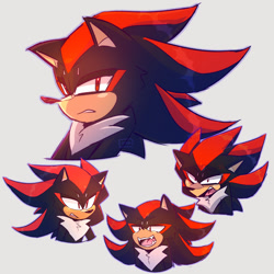 Size: 1280x1280 | Tagged: safe, artist:inkidote, shadow the hedgehog